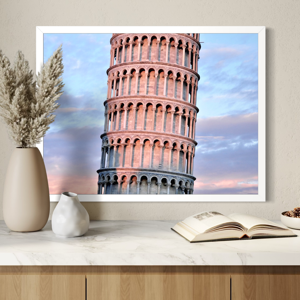 Pink Glow Over Pisa
