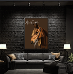 Custom Horse Cartoon Portrait