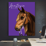 Custom Horse Cartoon Portrait